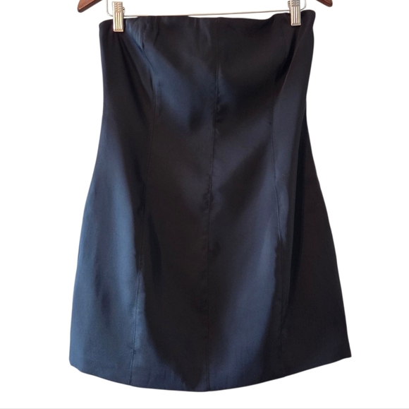 Meshki Strapless Tube Mini Little Black Dress Size Medium - Picture 8 of 15